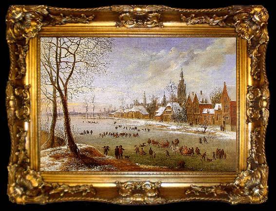 framed  Daniel van Heil The Pleasures of Winter, ta009-2